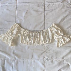 urban outfitters eyelet crop top